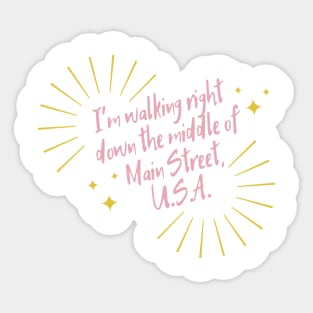 Main Street USA Sticker